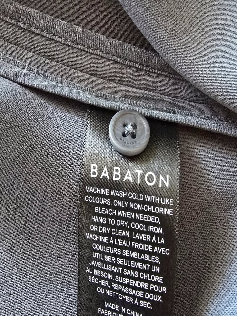 NWT Babaton Aritzia Kahlo Robe Jacket Dark Slate Size M - Picture 13 of 16